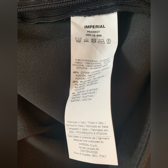 Imperial ankle slight flare leg pants with back zip Sexy, classy pant. Worn once - Picture 7 of 8